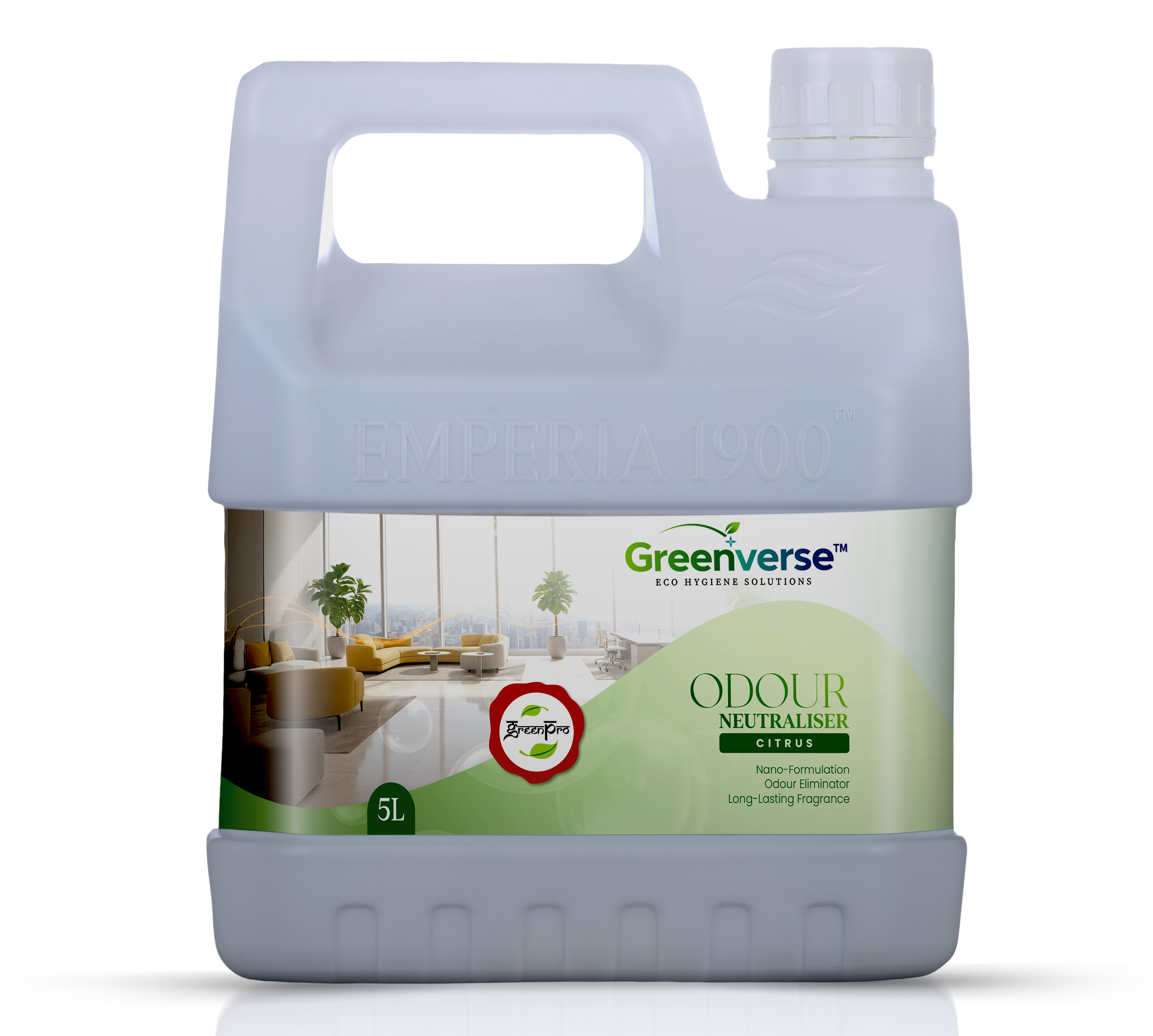 EMPERIA 1900_PACKAGING DESIGN_GREENVERSE_Odour Neutraliser Citrus